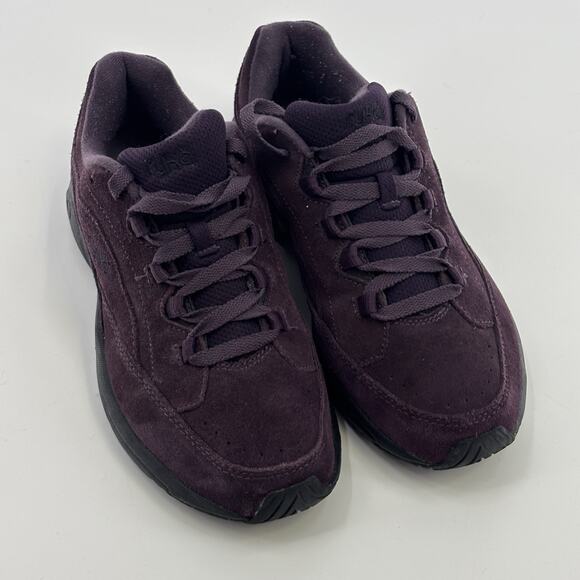 Ryka Catalyst III Womens Walking Shoes Sz 8.5 W Purple Suede Leather Lace Up - Picture 3 of 7